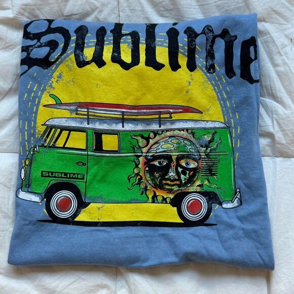Sublime band tee front and back graphic L casual cotton short sleeve grunge alt - Picture 1 of 7
